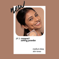 Ruby's Organics Compact Setting Powder- Matte Finish Poreless with SPF for Women All Skin Types, Face Makeup, Controls Oil, Conceals & Radiant Skin, Natural, Cruelty, Vegan & Paraben Free - Shade SP3, 9g