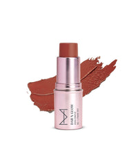 House Of Makeup Dab N Glow Lip Tint | Pigmented Blusher For Face Makeup | Creamy, Easy-Blend Lip And Cheek Tint | Lip Tint For Women & All | Multi-Use Tint for Cheeks And Lips | 8 gms | Brown Sugar