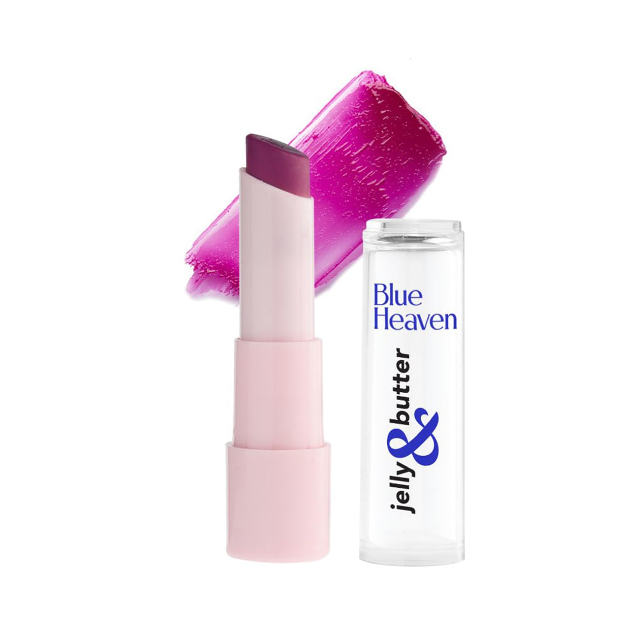 Blue Heaven Jelly & Butter Lip Balm infused with Jojoba Oil, Shea Butter + Vitamin E, smoothens Dry & Chapped Lips, Fades Pigmentation, Soften & Smoothes Plums Lips, Plum Kiss, 3g