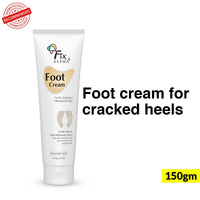 Fixderma 5% Lactic Acid, 15% Urea, 3% Glycerine, Foot Cream For Dry & Cracked Feet, Moisturizes and Soothes Feet, Heel Repair Paraben & Sulphate Free, All Skin Types 150 ML