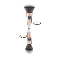 Colors Queen 4 in 1 Multifunctional Makeup Brush Set with Foundation Brush, Powder Brush, Eyeshadow Blending Brush & Flat Brush | Feathery Soft Bristles Makeup Brushes for Women