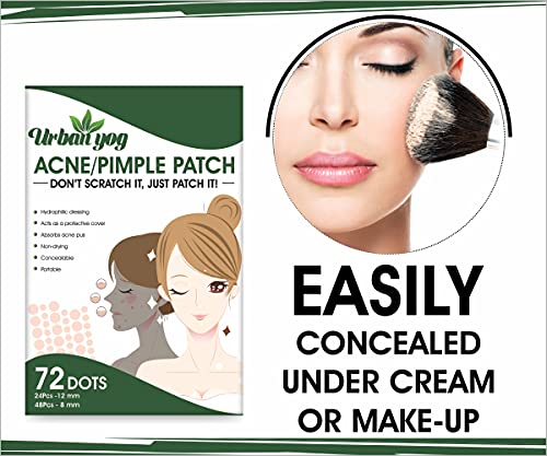 Urban yog Combo- Acne pimple patch-72dots & Nose Strips (4strips) with BHA serum - Face Care kit.