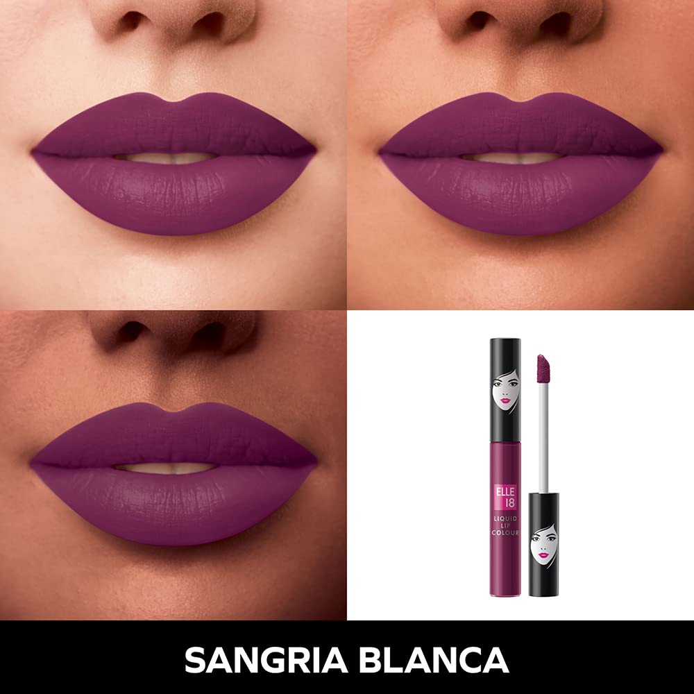 Elle 18 Liquid Matte Lip Color|| Sangria Blanca|| 5.6Ml