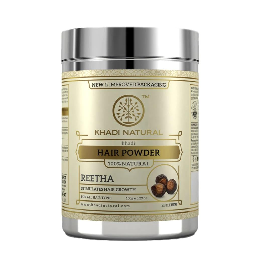 Khadi Natural Organic Reetha Powder For All Hair Types (300 G), 1 Count
