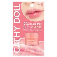 Cathy Doll 2% Hyaluron Lip Mask Peach – 4.5g | Hydrating Overnight Lip Treatment with Hyaluronic Acid | Nourishing Lip Care for Dry, Chapped Lips