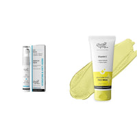 Chemist At Play Under Eye Cream with 2% Revital Eye & Quinoa Extract Cooling Gel & Roller for Men & Women | 15 g Brightening Boost Face Wash with 30x Vitamin C For Men & Women 100 ml