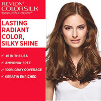 Revlon ColorSilk Permanent Hair Color For Women, Salon Quality Hair Colour at Home with up to 100% Grey Coverage, Pro-Keratin, No Ammonia, Up to 8 Weeks of Colour, Deep Burgundy 3DB (Pack of 1)