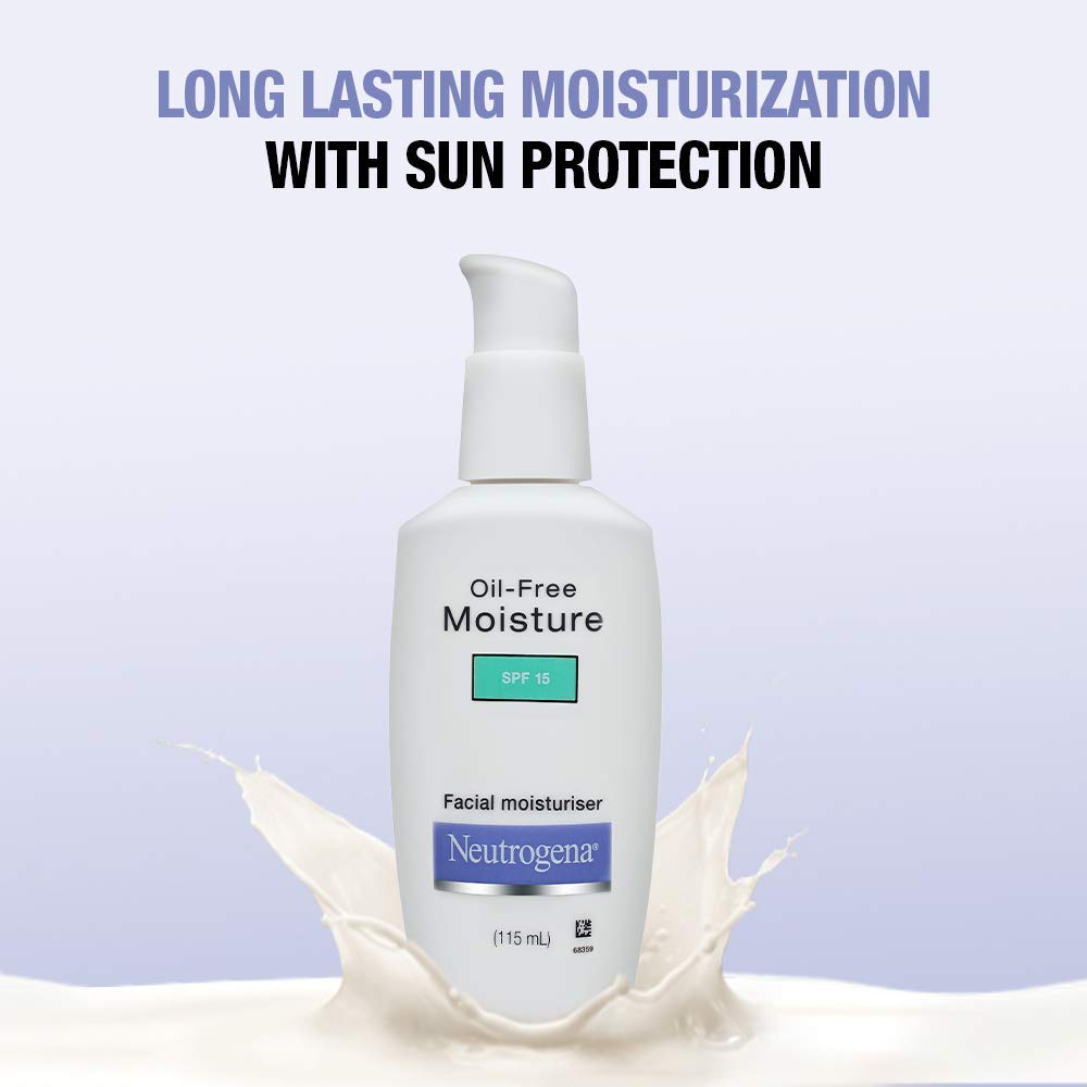 Neutrogena Oil-Free Moisture For Oily Skin, Spf 15 115Ml,1Count