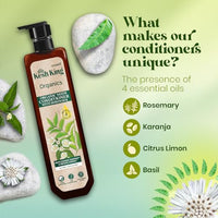Kesh King Organics Anti Dandruff Conditioner with Organic Neem & Bhringraj, Reduces Hairfall & Revitalizes Scalp for Visibly Soft & Smooth Hair, 200ml