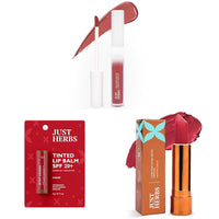 Just Herbs Relaxed Matte Liquid Lipstick Lip Colour for Women, Nourishing & Long Lasting Lipsticks 4 ml (Nutty Spice)