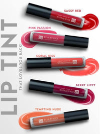 STARSTRUCK BY SUNNY LEONE Glossy Lip Tint For Women, Coral Kiss | Glossy Lipstick, Non Sticky, Hydrating, Light Weight & Long Lasting | With Jojoba Oil & Shea Butter