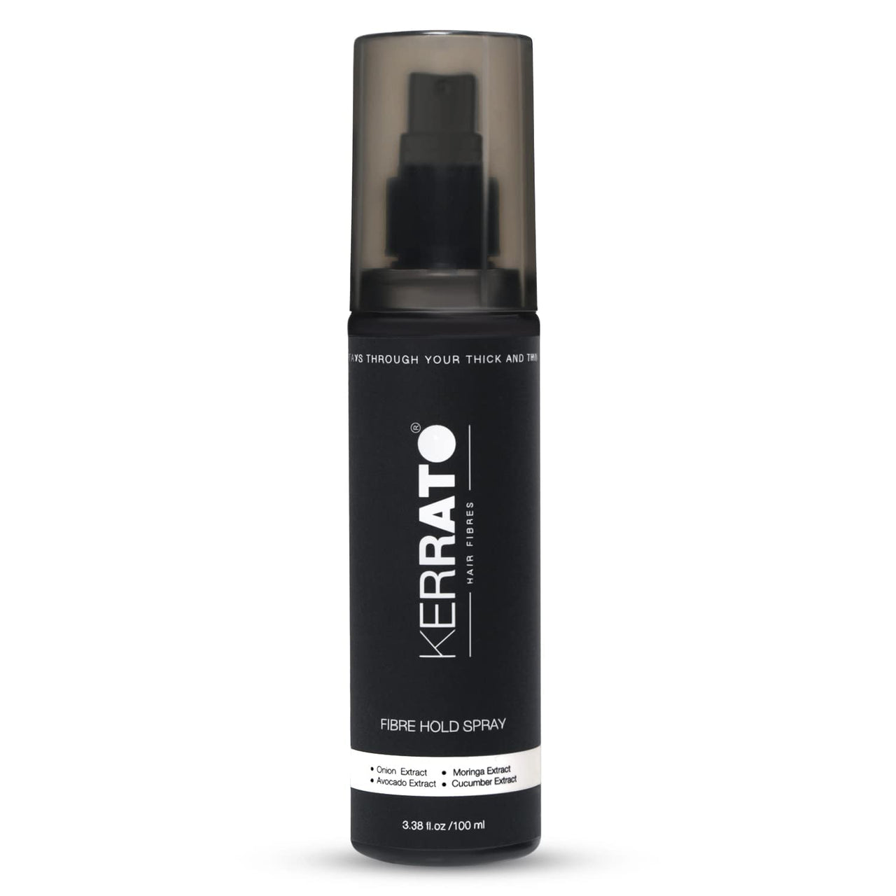 KERRATO HAIR FIBRES Unisex Water Resistant Locking Spray for All Hair Building Fibers (100ml) | Strong Hold All Day | Fiber Holding Sray, Hair Spray Pack of 1