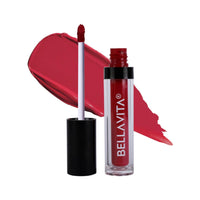 BELLAVITA Kiss-Proof Liquid Lipstick | 3.8 ml | 18-hr Stay | Transferproof Lipstick | Long Lasting | Ultra Matte Finish | Intense Moisturisation | Waterproof Liquid Lipsticks for Women | Wine Stain