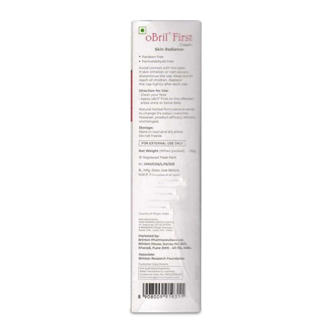 Brinton Obril First Cream, 20 g