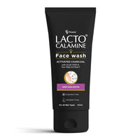Lacto Calamine Activated Charcoal Face Wash with Aloe Vera & Tea Tree Extract for Deep Skin Detox. Removes impurities and fights blackheads & whiteheads. No Parabens, No Sulphates - 100 ml Pack of 1