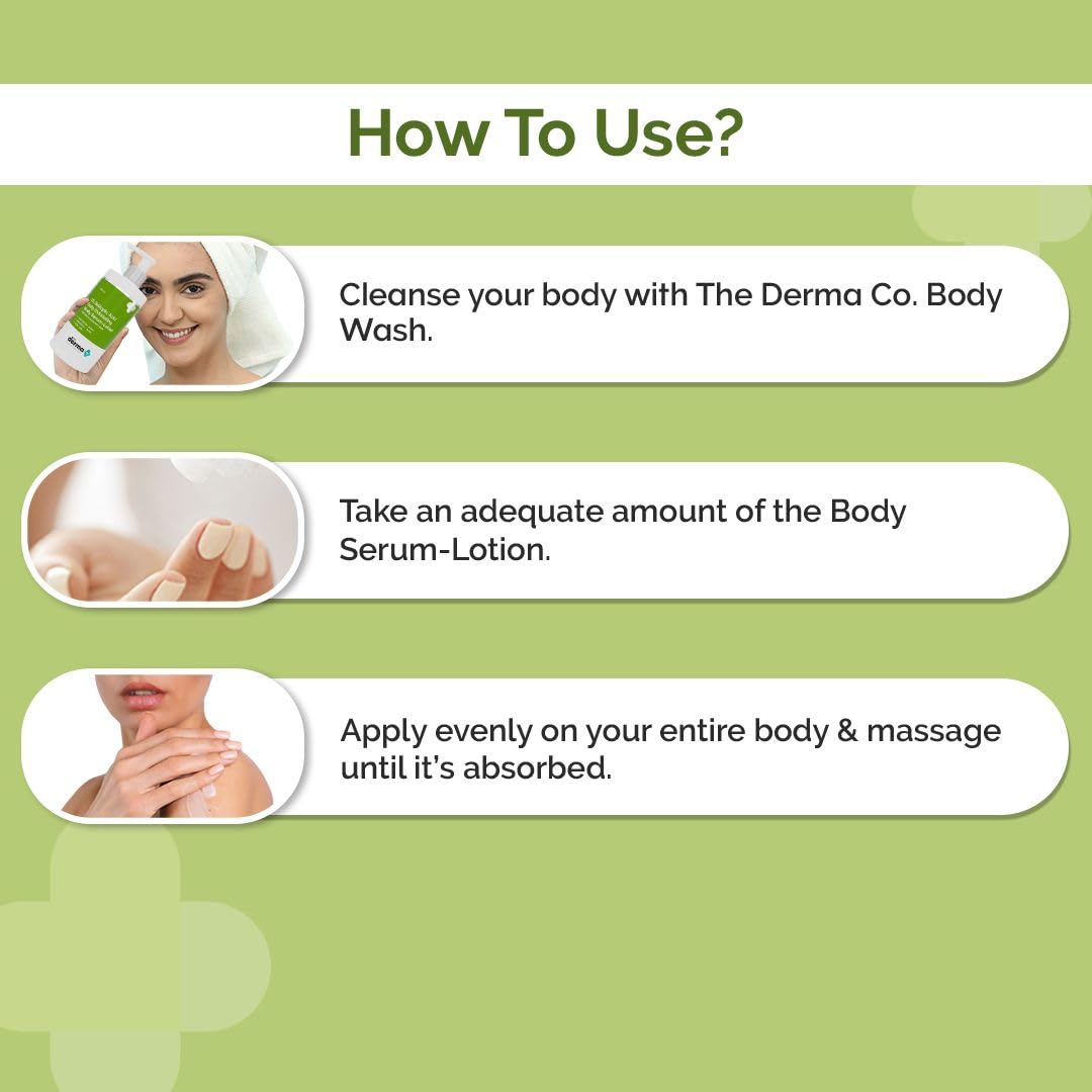 The Derma Co 1% Salicylic Acid Daily Exfoliating Body Serum Lotion For Rough & Bumpy Skin - 250 ml
