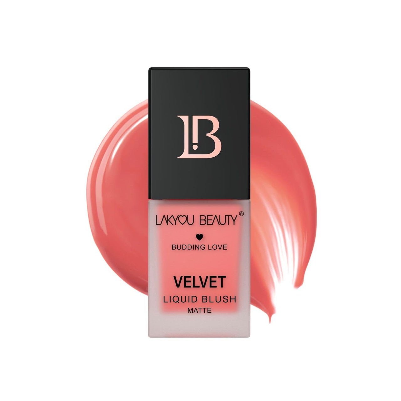 Lakyou Beauty Velvet Liquid Blush Matte | Light Weight | Highly Pigmented | Long-lasting | Easily Blendable | All Skin Types | Shade-06 (Nude Nuance) 15ml