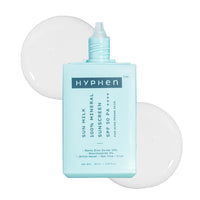 Hyphen Sun Milk 100% Mineral Sunscreen Spf 50 Pa++++ Uv+ Bluelight Protection, 25% Nano Zinc Oxide | Sensitive, Acne Prone & Oily Skin, Water Resistant Sun Protect | For Women And Men - 50 Ml
