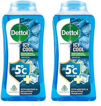 Dettol Body Wash and Shower Gel for Women and Men, Cool - 250ml | Soap-Free Bodywash | 12h Odour Protection (Pack of 2)