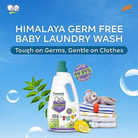 Himalaya Germ Free Baby Laundry Wash 1 L Pouch Liquid, White, (7004801) (Pack of 2)