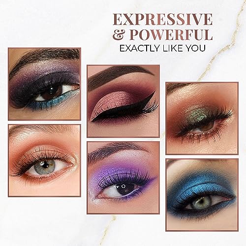 Just Herbs Eyeshadow Palette 9 In 1 Long Lasting Blendable Eye Makeup Palette Shimmery Finish (Moonlight - Night Palette) Multicolor