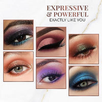 Just Herbs Eyeshadow Palette 9 In 1 Long Lasting Blendable Eye Makeup Palette Shimmery Finish (Moonlight - Night Palette) Multicolor