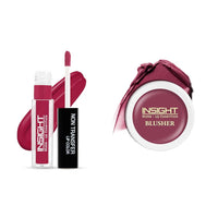 Insight Cosmetics Insight Non Transfer Lip Color Matte Texture12Hrs WaterproofTrue ColorSmudge Proof Paraben Free 100% Veg, 4ml(LG40-14) Crème Blusher, Face Makeup, Dusty Rose, 3.5 gm(B-02=03)