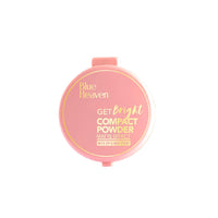 Blue Heaven Get Bright Compact Powder for Women With SPF Sun Protection, Non Sticky, Oil Free, Matte Finish Light Weight Formula, Cream,16g