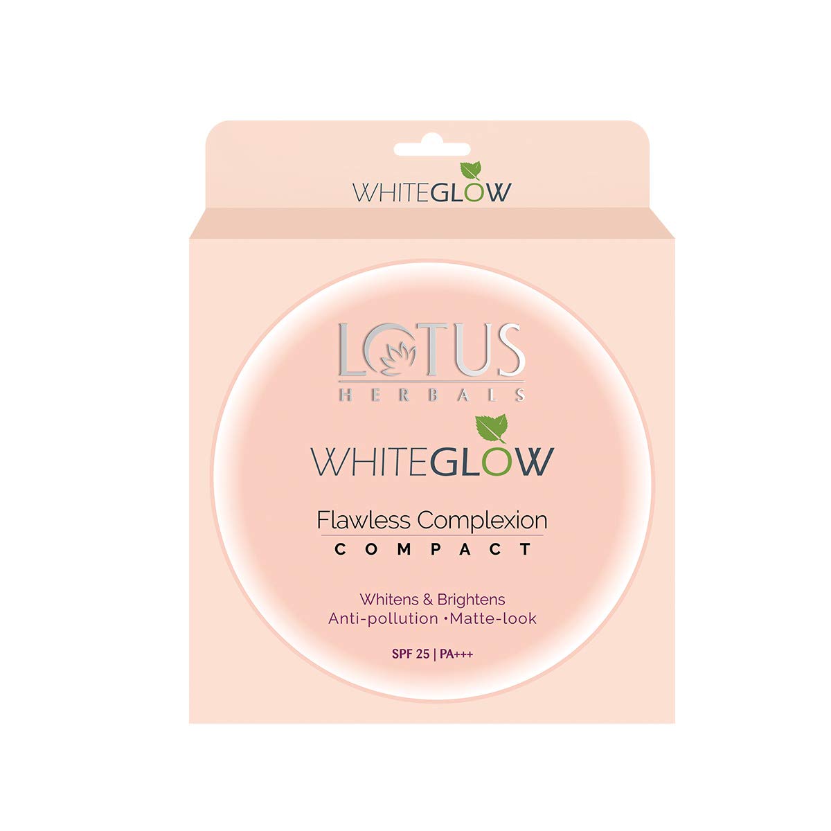 Lotus Herbals Makeup Whiteglow Flawless Complexion Matte Compact For All Skin Types, 10 Gram (Pack Of 1)