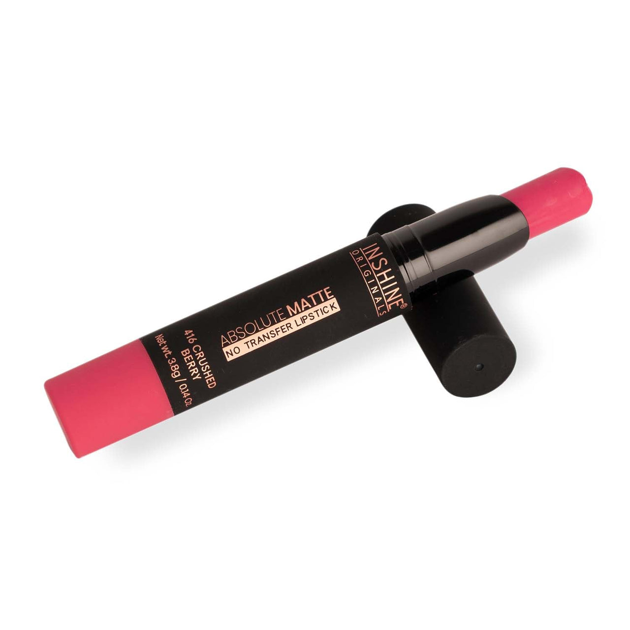INSHINE Absolute Matte Lipstick - Long-lasting, Transfer-resistant, Velvety Matte Finish with Intense Color, Up to 12 Hours Wear | Perfect for Sophisticated Lips - BRINK OF PINK