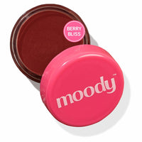 Moody Plush 3-in-1 Lip, Cheek & Eye Cream - Berry Bliss with Cacao Butter, Shea Butter & Jojoba Oil | Long Lasting | Paraben Free Lip Balm Moisturizer For All Skin Type, 5gm