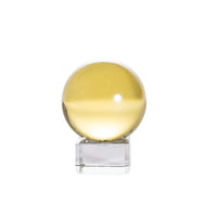 LONGWIN 40mm(1.6 inch) Solid Mini Fengshui Crystal Ball Healing Crystals(Yellow) Yellow