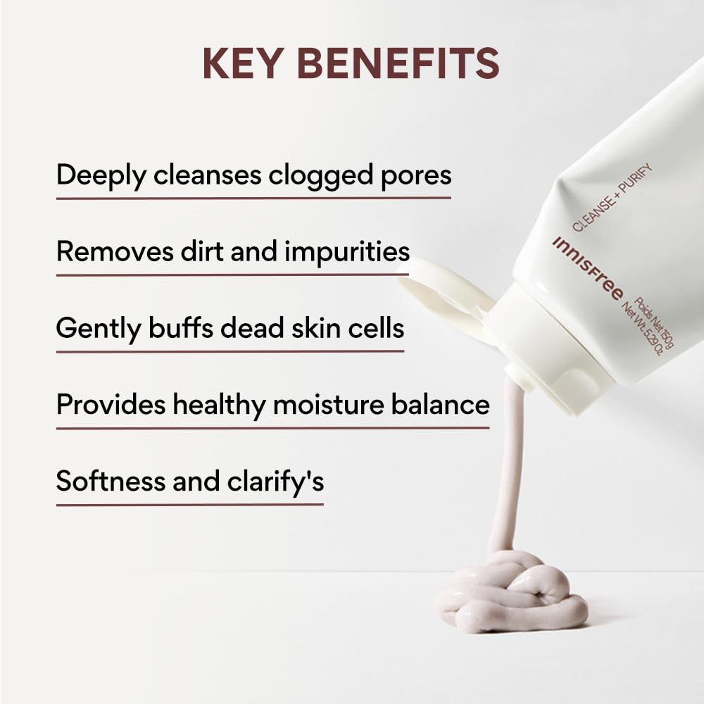 Innisfree Foaming cleanser | Korean Face Wash for Oily/Combination Skin | Pore Cleanser | Acne Prone Skin | Deep Cleansing | For Men and Woman