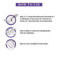 Sesa Rosemary Essential Oil For Hair Growth Nourishes Skin Hair Fall Control Oil For Women and Men 100% Pure & Natural Rosemary Oil, 15 ml