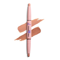 Blue Heaven Swipe & Shimmer Eye Shadow infused with Primer, Smudge Proof, Eye Shadow Stick Dual ended - Sweet Peach, 2.2g