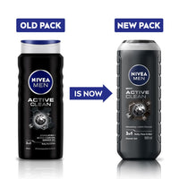 NIVEA MEN Active Clean Shower Gel,500 ml (Pack of 1)