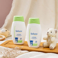 Softsens Baby Nourishing Lotion with Milk Cream & Shea Butter | No Paraben and Phthalates and No Harmful Chemicals for baby skin(200ml x Pack of 3, Green)