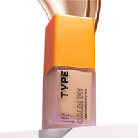 TYPE BEAUTY INC. Calm On Long Lasting Foundation with 12-Hr Wear | Soothing Oat & Amino Acids | Blendable Foundation For Makeup | Light Coverage for a Flawless Look | For Women - Cookie (220) | 20 ml