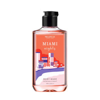 THE LOVE CO. Luxury Body Wash Shower Gel | Refreshing & Hydrating Formula | Unisex Bath & Body Wash for Men & Women | Vegan & Paraben Free | Vegan & Cruelty-Free (Miami Nights)
