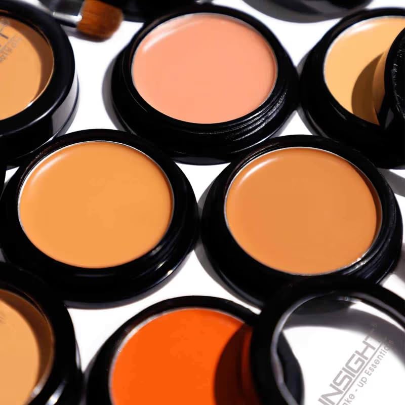 INSIGHT Makeup Natural Full Coverage Concealer Cream For Normal Skin |Hd Look |Waterproof |Minimize Fine Lines |Medium Coverage |Long Lasting |Youthful Look |Photo Ready (CR01-02), Pack Of 1