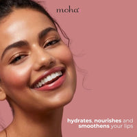 moha Vedistry : Lip Butter For Dry And Pigmented, Damaged & Chapped Lips|Hydrating & Nourishing|Enriched With Cocoa Butter, Shea Butter & Essential Oils For Pink, Glossy & Soft|10 Gm