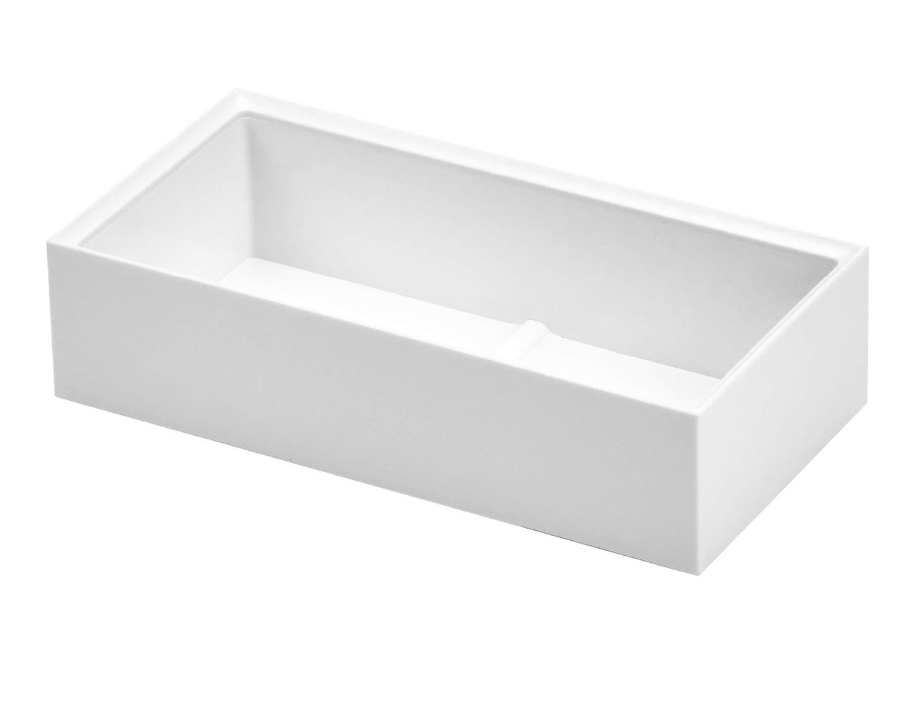 Bostitch Office Konnect Desk Organizer Accessory Tray, Wide, Stacks for Desktop Storage, White