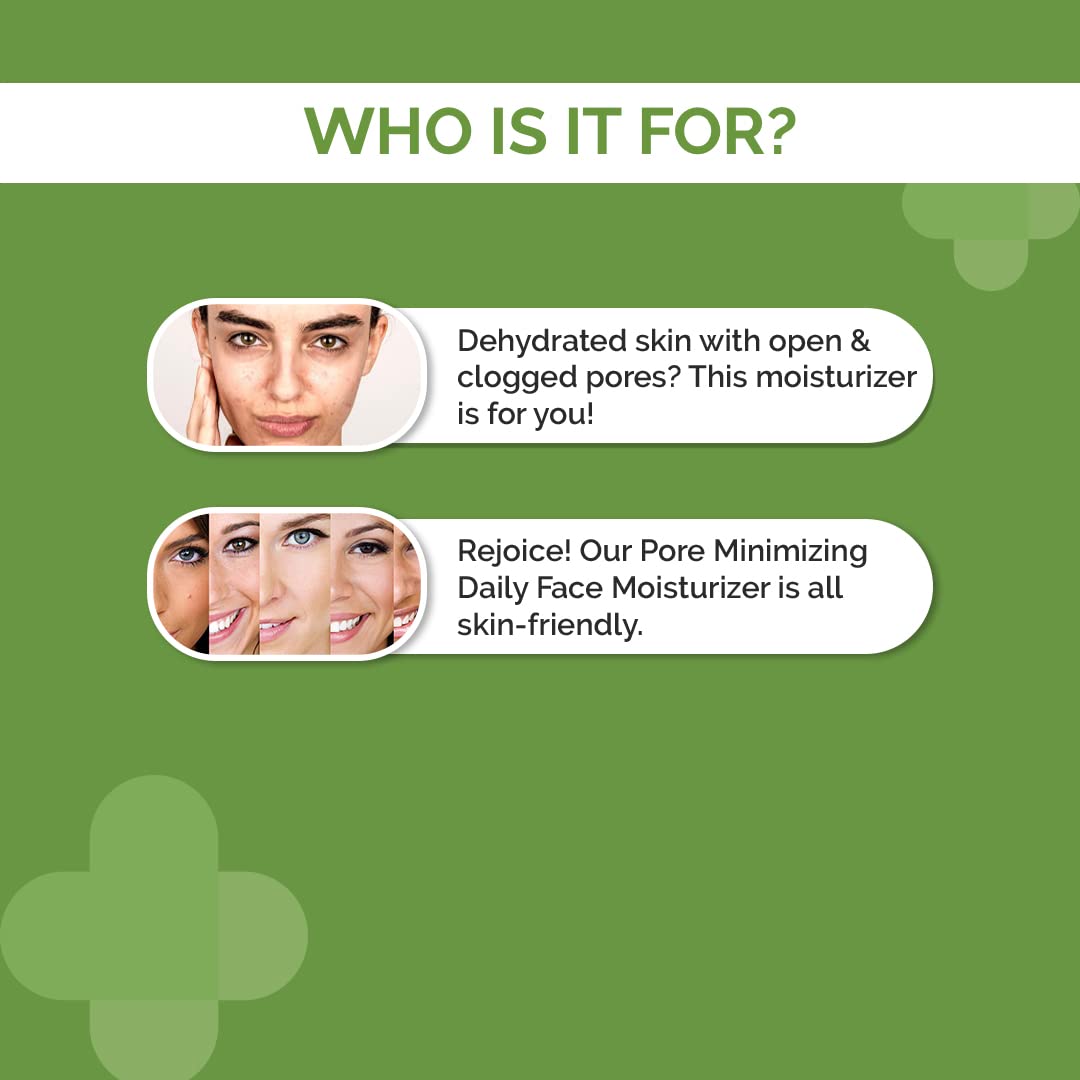 The Derma Co Pore Minimizing Daily Face Moisturizer Cream With 3% Niacinamide 3% PHA And P-Refinyl® For Open P