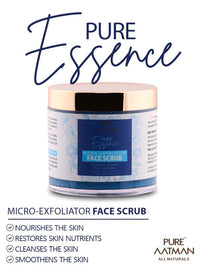 PURE AATMAN Face Cleanser with Micro Exfolaitor Face Scrub for Men & Women Face Scrub For Normal to Dry Skin + Face Cleanser (Combo Pack Of -2)