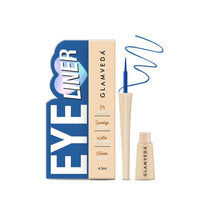 Glamveda Super Matte Liquid Eyeliner – Blue, Smudge-Proof, Waterproof, Quick Drying | 24-Hour Long Stay | Smooth Application | Bold, Clean, Smudge-Free Look