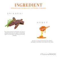 Khadi Natural Shikakai & Honey Herbal Hair Conditioner for Nourishing Dry Hair | Repairs Dry, Damaged & Dull Hair | SLS & Paraben Free | Suitable for All Hair Types | 210ml