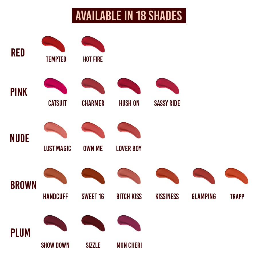 Colorbar PowerKiss Vegan Matte Lipcolor, Bitch Kiss