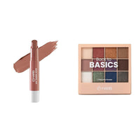 MARS Matte Super Stay LipstickWaterproof Lipstick for Women (2.6 gm) (11-QUEEN) 12 Shades Back to Basics Eyeshadow Palette with Free Applicator (14.4 gm) (Shade-01)