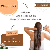 Mystiq Living Virgin Coconut Oil (From Coconut Milk) - 200 ML│For Hair, Skin & Baby Massage | Cold Pressed, 100% Pure & Natural