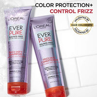 L'Oreal Paris Hair Care Ever Pure Sulfate Free Frizz Defy Shampoo, 2 Count